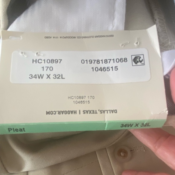 Haggar Men's Light Khaki Chinos - Picture 4 of 5